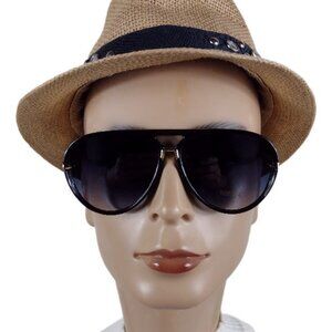 DAZEY SHADES  SQUARE 	BLACK SUNGLASSES #DS420